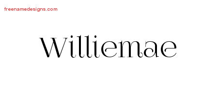 Vintage Name Tattoo Designs Williemae Free Download