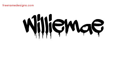 Graffiti Name Tattoo Designs Williemae Free Lettering