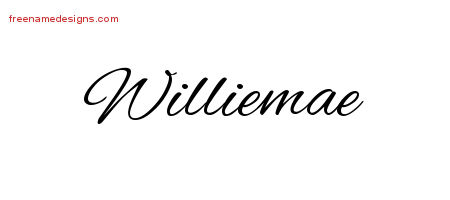 Cursive Name Tattoo Designs Williemae Download Free