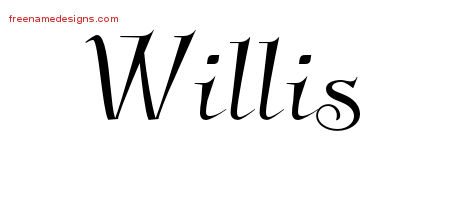 Elegant Name Tattoo Designs Willis Download Free