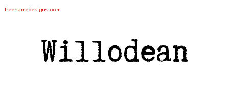 Typewriter Name Tattoo Designs Willodean Free Download