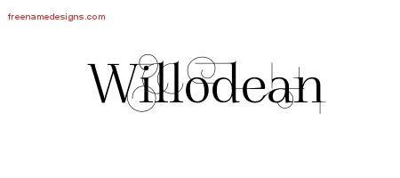 Decorated Name Tattoo Designs Willodean Free