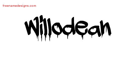 Graffiti Name Tattoo Designs Willodean Free Lettering