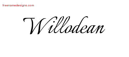 Calligraphic Name Tattoo Designs Willodean Download Free