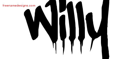 Graffiti Name Tattoo Designs Willy Free