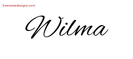 Cursive Name Tattoo Designs Wilma Download Free
