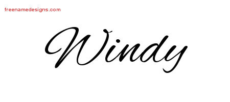 Cursive Name Tattoo Designs Windy Download Free