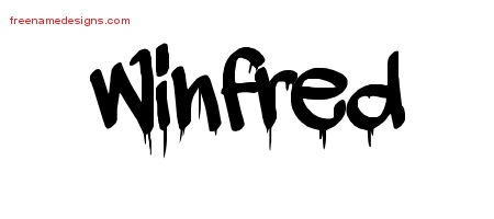 Graffiti Name Tattoo Designs Winfred Free