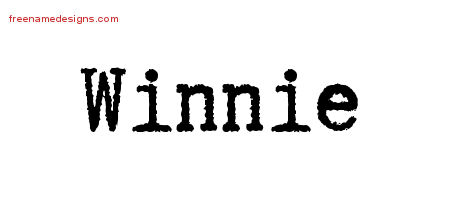 Typewriter Name Tattoo Designs Winnie Free Download