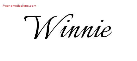 Calligraphic Name Tattoo Designs Winnie Download Free