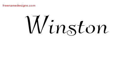 Elegant Name Tattoo Designs Winston Download Free