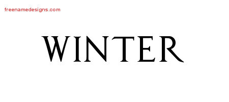 Regal Victorian Name Tattoo Designs Winter Graphic Download
