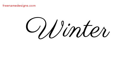 Classic Name Tattoo Designs Winter Graphic Download