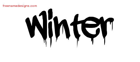 Graffiti Name Tattoo Designs Winter Free Lettering