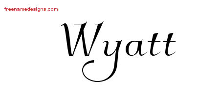 Elegant Name Tattoo Designs Wyatt Download Free