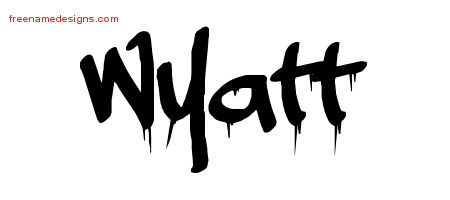 Graffiti Name Tattoo Designs Wyatt Free