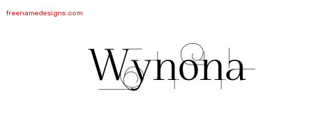 Decorated Name Tattoo Designs Wynona Free