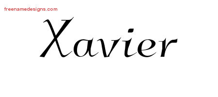 Elegant Name Tattoo Designs Xavier Download Free