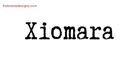 Typewriter Name Tattoo Designs Xiomara Free Download