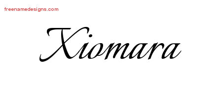 Calligraphic Name Tattoo Designs Xiomara Download Free
