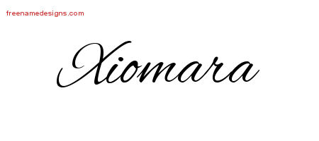 Cursive Name Tattoo Designs Xiomara Download Free