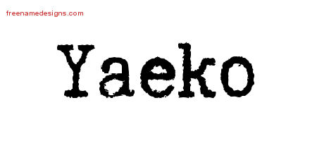 Typewriter Name Tattoo Designs Yaeko Free Download
