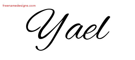 Cursive Name Tattoo Designs Yael Download Free