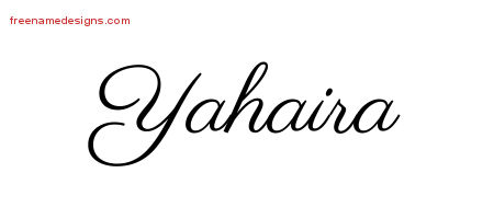 Classic Name Tattoo Designs Yahaira Graphic Download