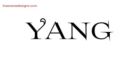 Flourishes Name Tattoo Designs Yang Printable