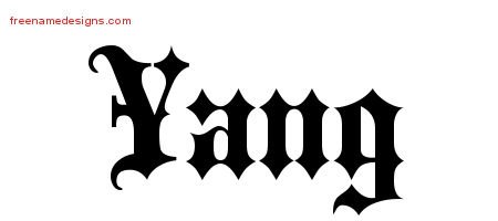 Old English Name Tattoo Designs Yang Free