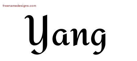Calligraphic Stylish Name Tattoo Designs Yang Download Free