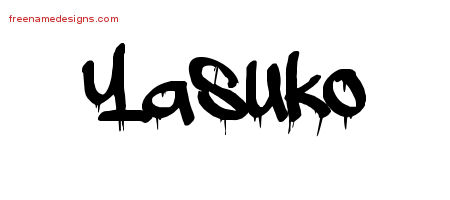 Graffiti Name Tattoo Designs Yasuko Free Lettering