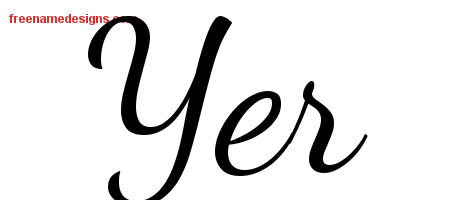 Lively Script Name Tattoo Designs Yer Free Printout