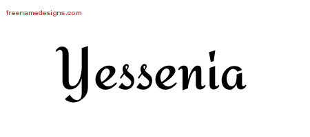 Calligraphic Stylish Name Tattoo Designs Yessenia Download Free