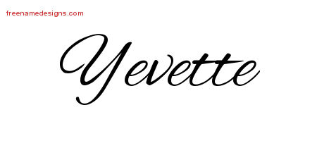 Cursive Name Tattoo Designs Yevette Download Free