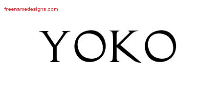 Regal Victorian Name Tattoo Designs Yoko Graphic Download