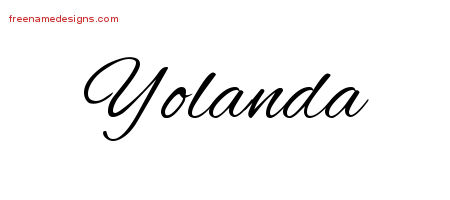 Cursive Name Tattoo Designs Yolanda Download Free