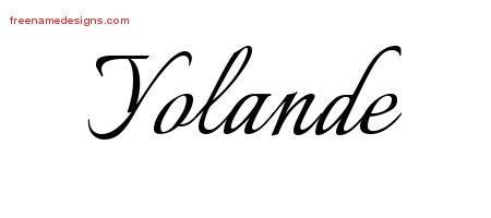 Calligraphic Name Tattoo Designs Yolande Download Free