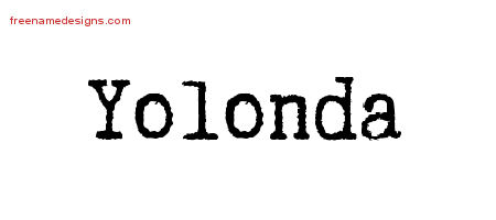 Typewriter Name Tattoo Designs Yolonda Free Download