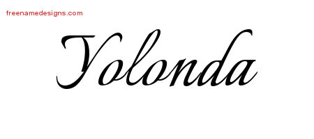 Calligraphic Name Tattoo Designs Yolonda Download Free