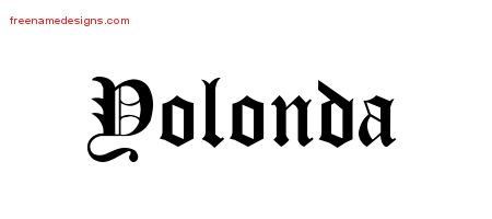 Blackletter Name Tattoo Designs Yolonda Graphic Download