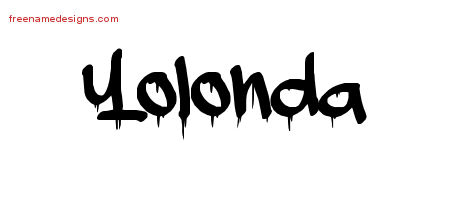 Graffiti Name Tattoo Designs Yolonda Free Lettering