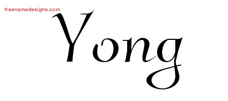 Elegant Name Tattoo Designs Yong Free Graphic