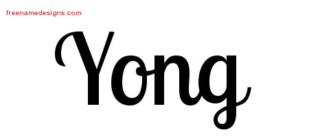 Handwritten Name Tattoo Designs Yong Free Printout