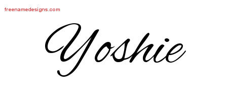 Cursive Name Tattoo Designs Yoshie Download Free