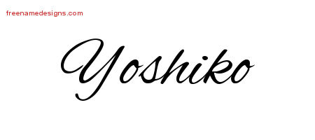 Cursive Name Tattoo Designs Yoshiko Download Free