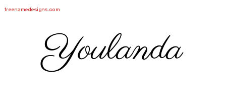 Classic Name Tattoo Designs Youlanda Graphic Download