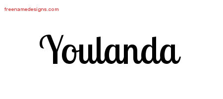 Handwritten Name Tattoo Designs Youlanda Free Download