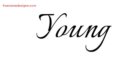 Calligraphic Name Tattoo Designs Young Download Free