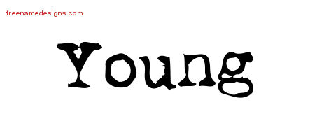 Vintage Writer Name Tattoo Designs Young Free Lettering